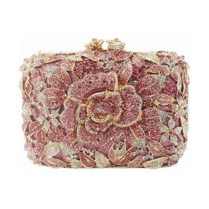 Costanza Rhinestone Luxury Evening Clutch - Gold main image 1